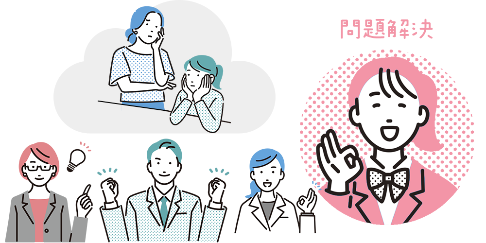 悩みなどの相談は、どのようにして解決していますか？