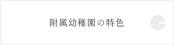 附属幼稚園の特色